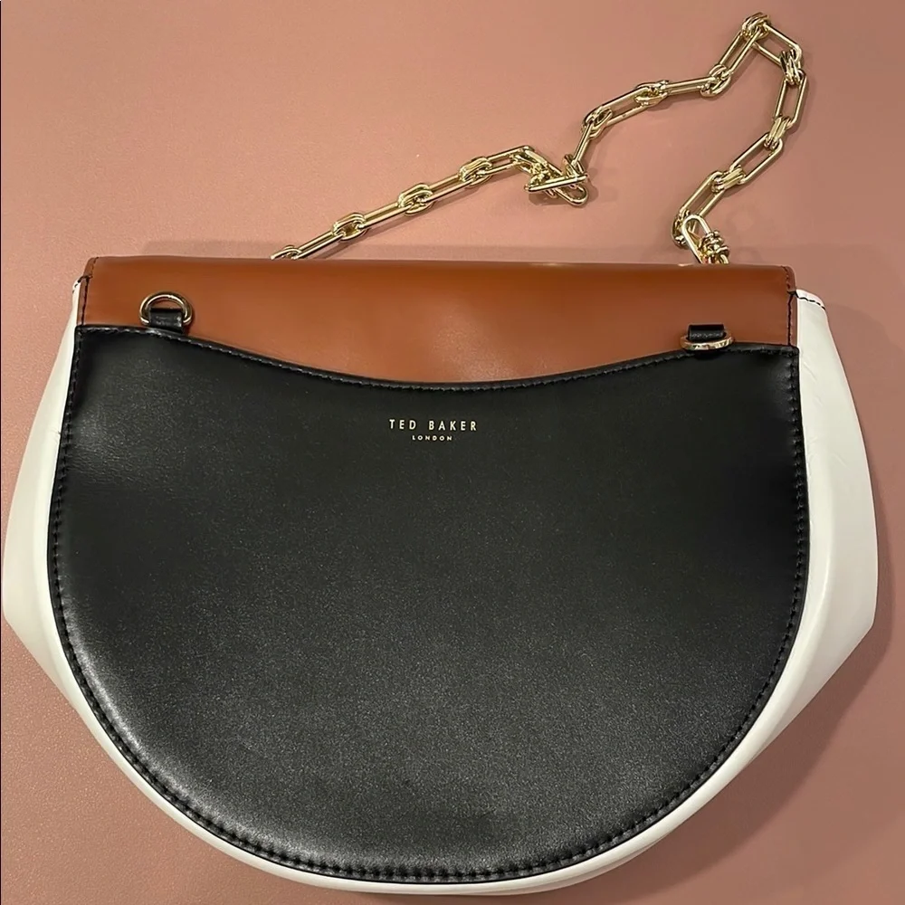 Ted Baker London Brown and Black Shoulder Bag